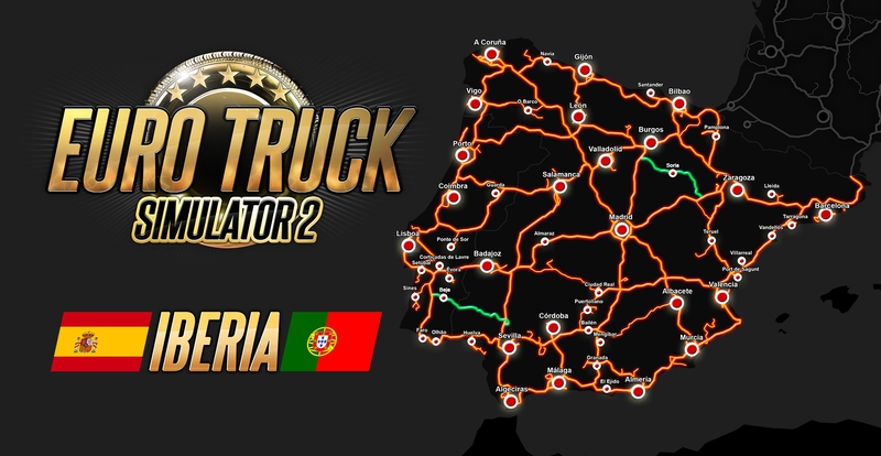 Update for Iberia add-on in Euro Truck Simulator 2. Source: SCS Software