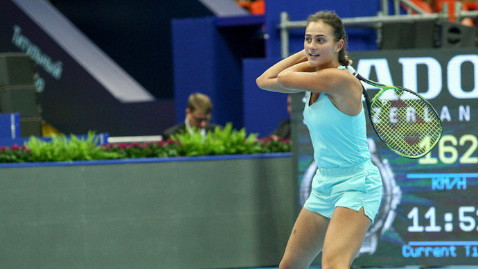 Hasanova made her way to the second round of the tournament in Nur-Sultan0 