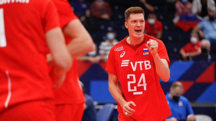 The Russians beat Finland in four sets at the European Championship